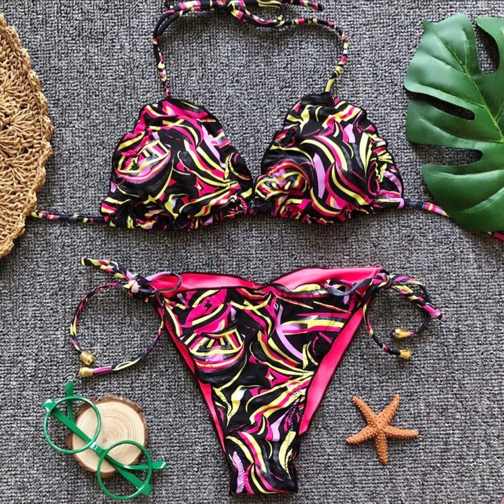 graphic bikini swimsuits July sale